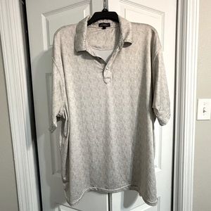 Rafter C Paisley Western Print Short Sleeve Polo Shirt Pearl Snap